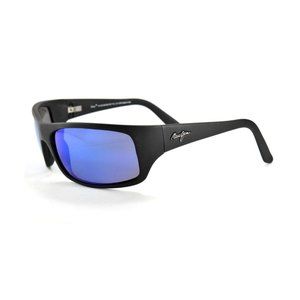 Maui Jim Peahi MJ 202-2M-SGH Black Rubber with Blue Hawaii Lenses